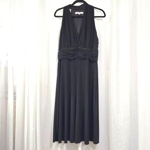 Evan PIcone Little Black Midi Dress Plus‎ Size 16 Sleeveless Babydoll